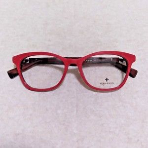 Womens Seraphin  Designer Eyeglasses Frames Cranberry